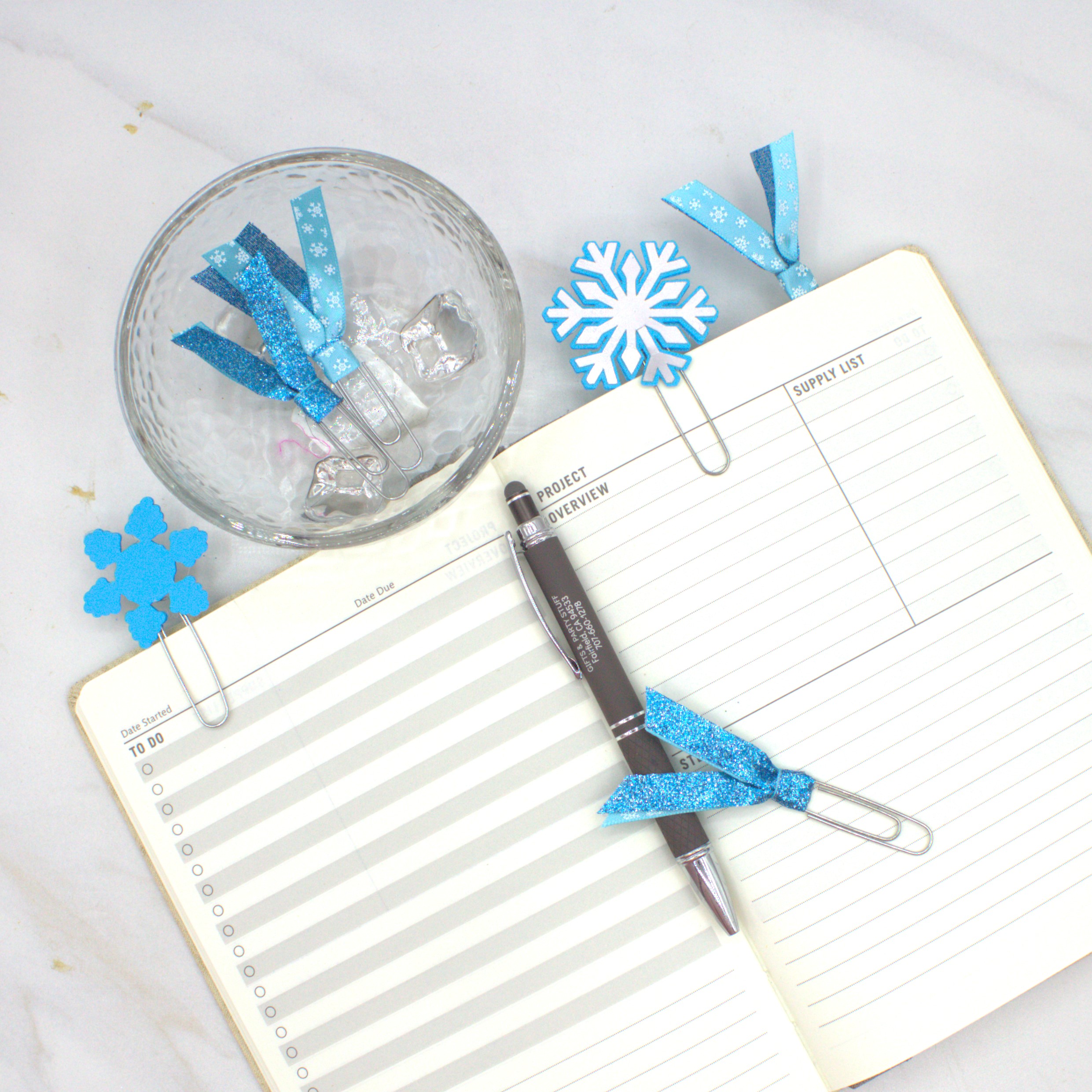 Snowflake Planner Clips