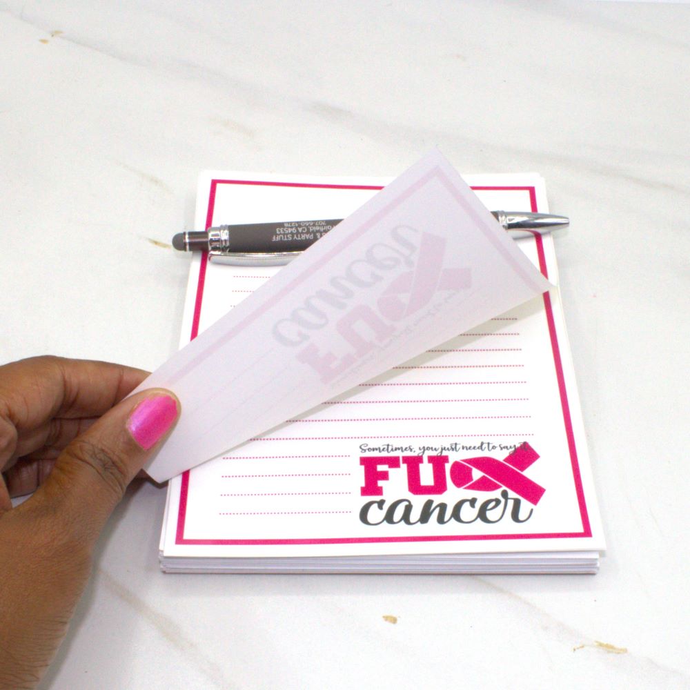 Cancer Awareness Notepad