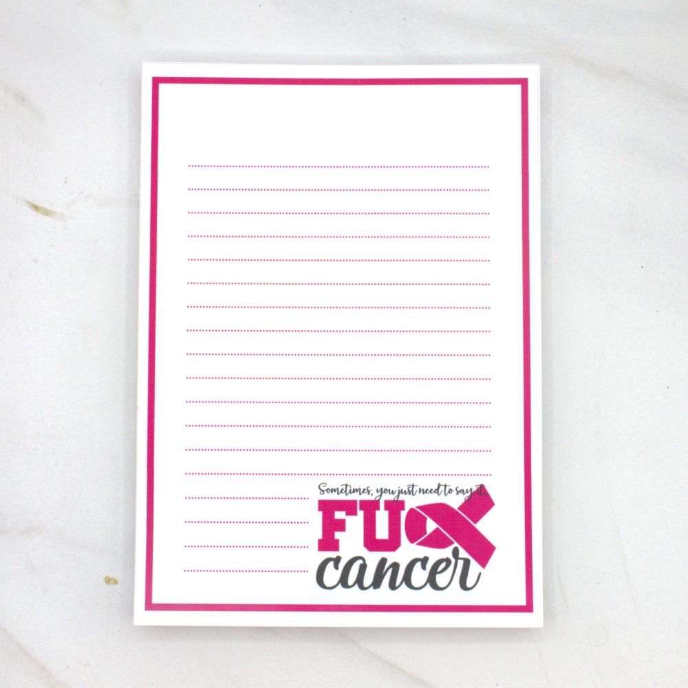 Cancer Awareness Notepad