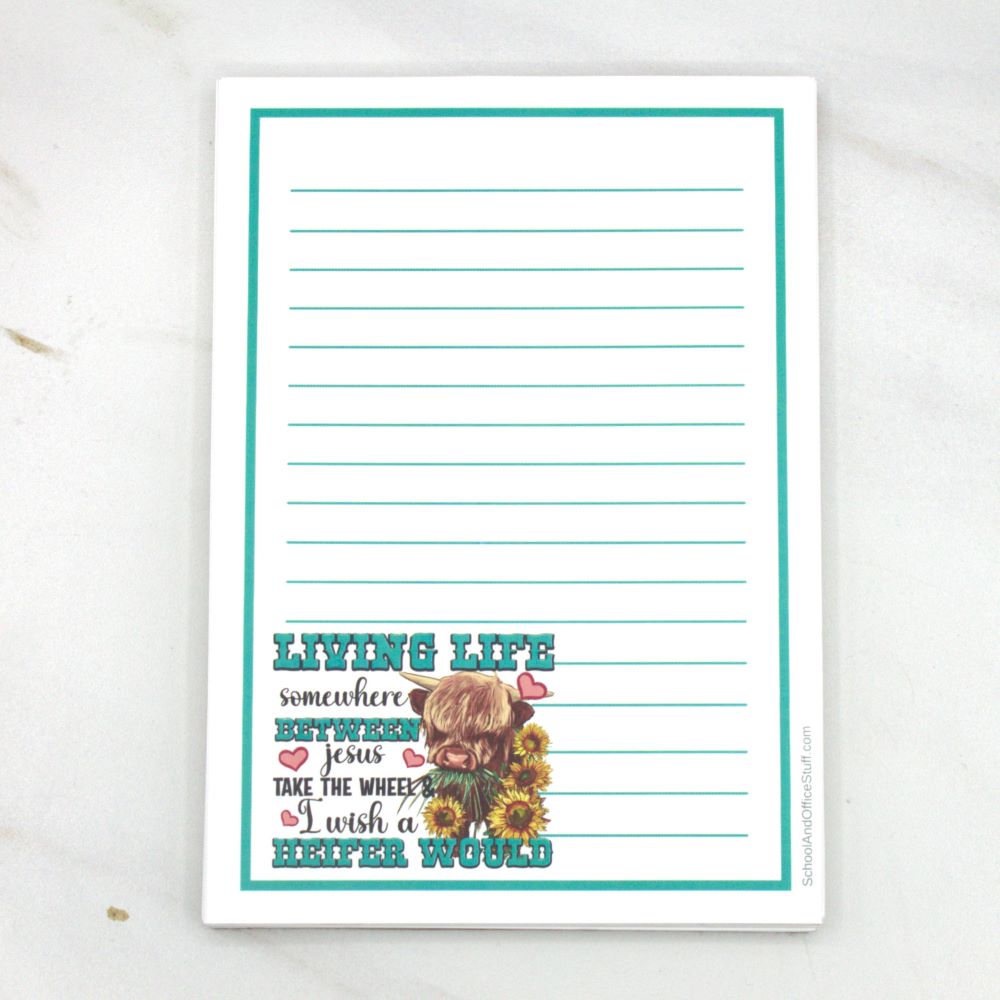 Highland Cow Notepad