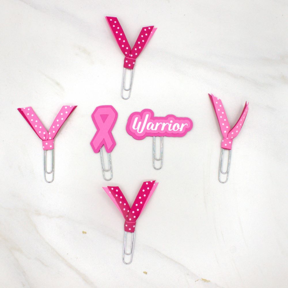 Breast Cancer Awareness Planner Clips