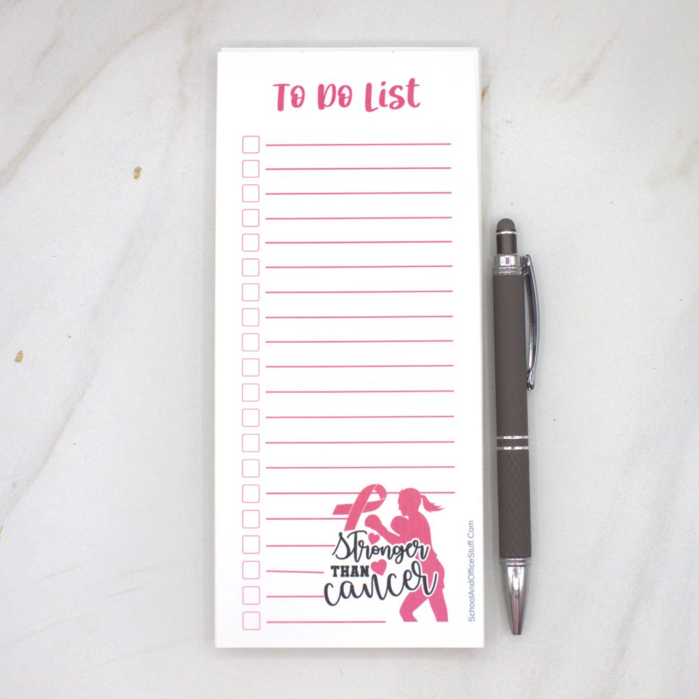 Cancer Awareness List Pad