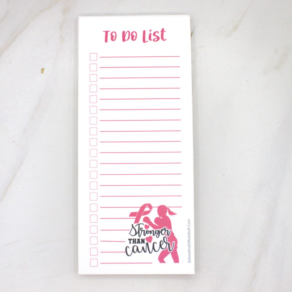 Cancer Awareness List Pad