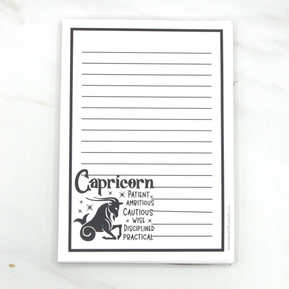 Capricorn Zodiac Notepad