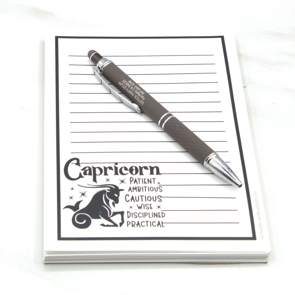 Capricorn Zodiac Notepad