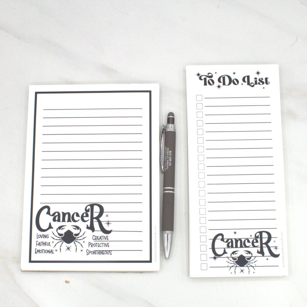 Cancer Zodiac Notepad Set