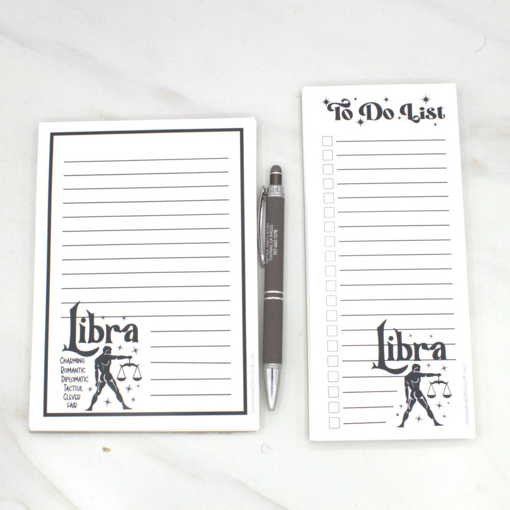 Libra Zodiac Notepad Set