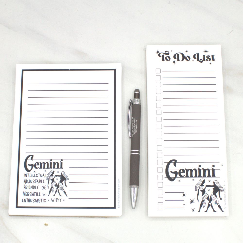 Gemini Zodiac Notepad Set