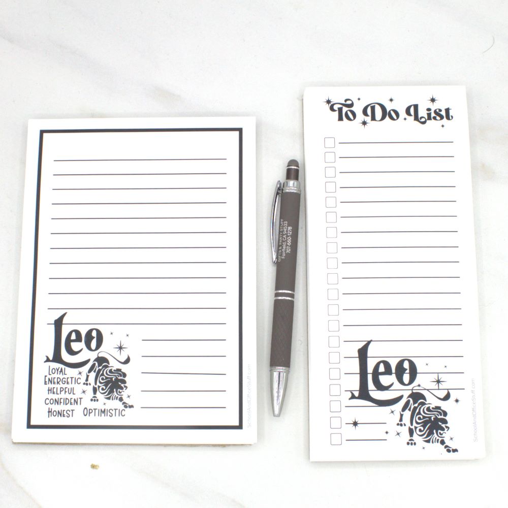 Leo Zodiac Notepad Set