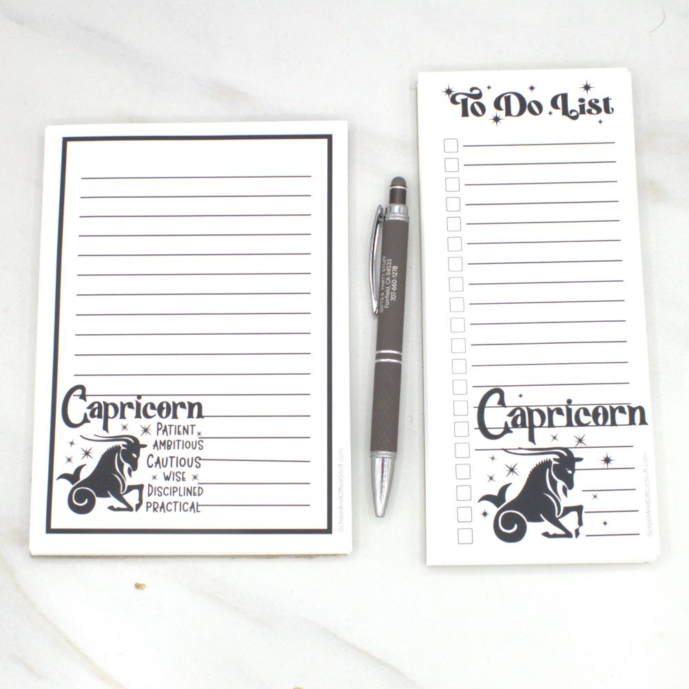 Capricorn Zodiac Notepad Set