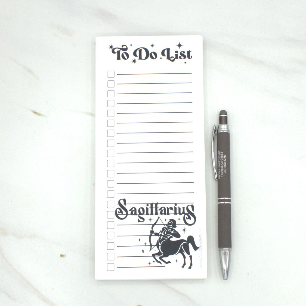 Sagittarius Zodiac List Pad