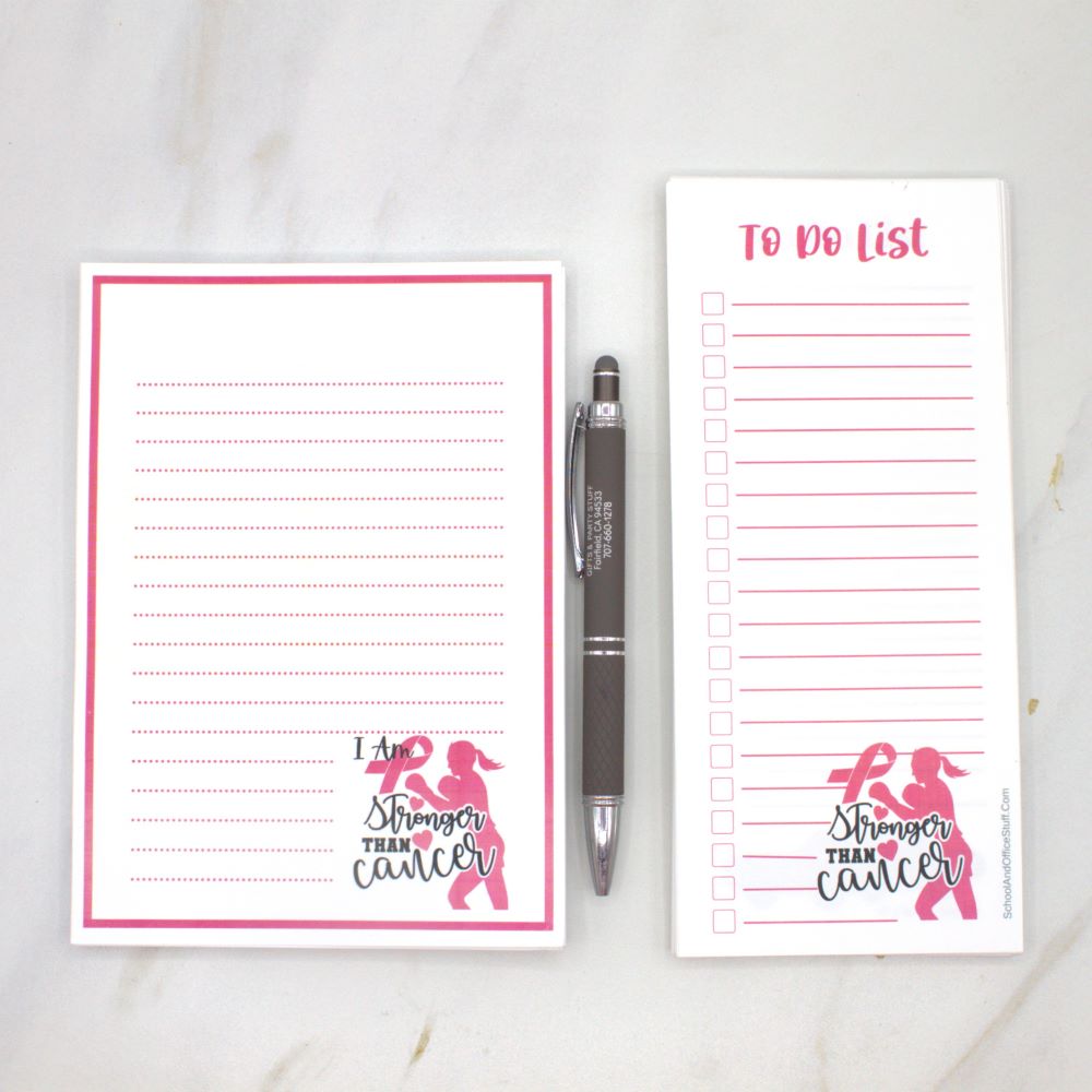 Stronger Than Breast Cancer Notepad Set