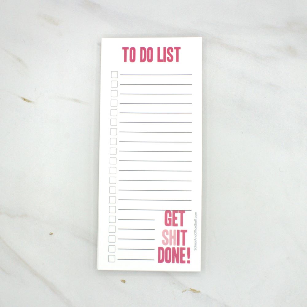 Get Shit Done List Pad #1