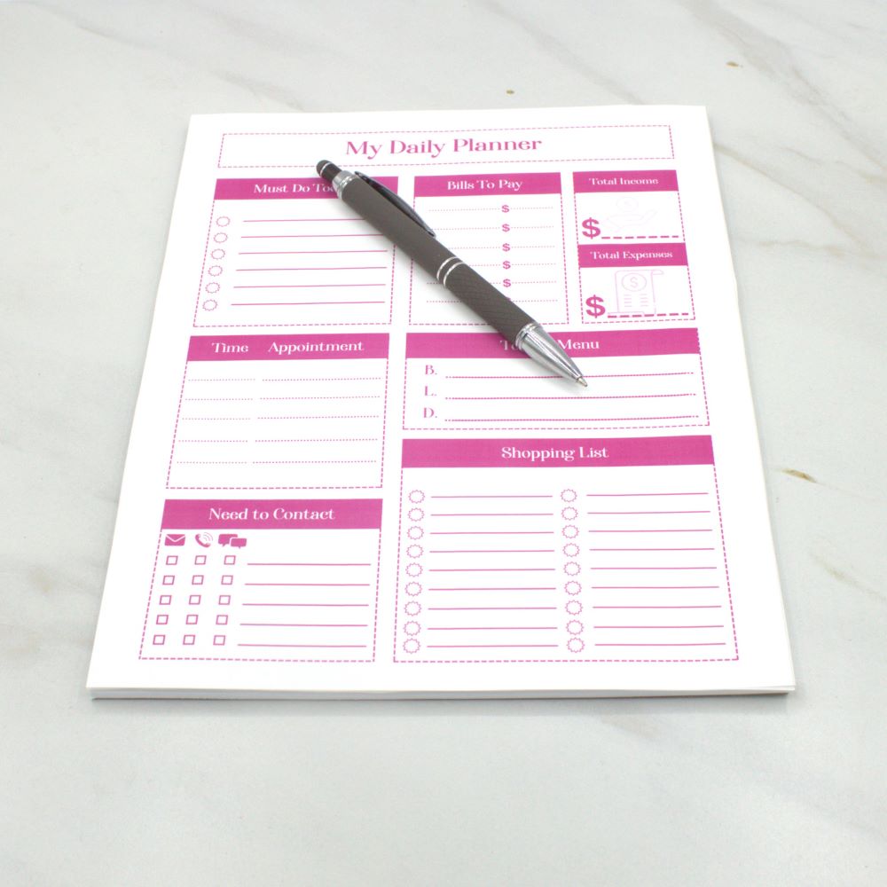 Pink Daily Planner