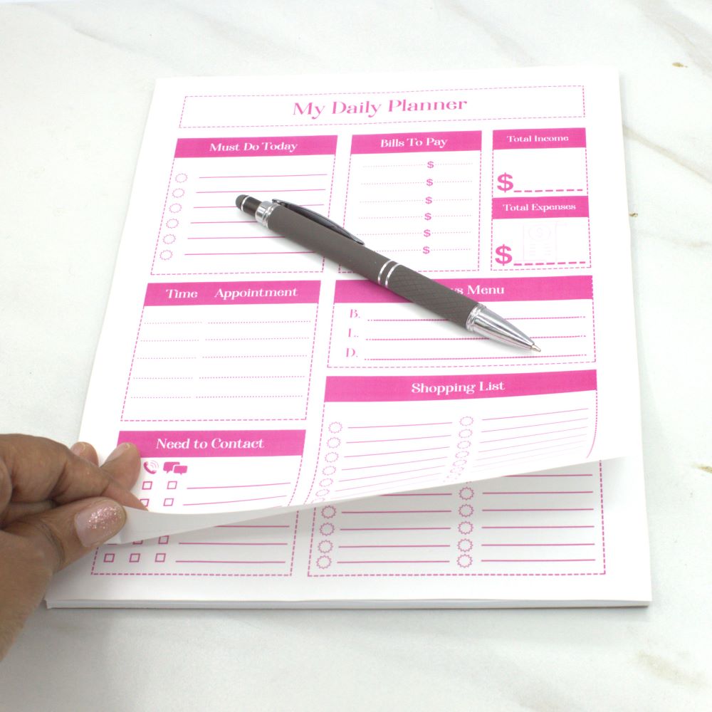 Pink Daily Planner