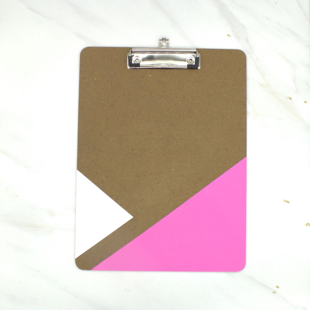 Triangle Painted Clipboard