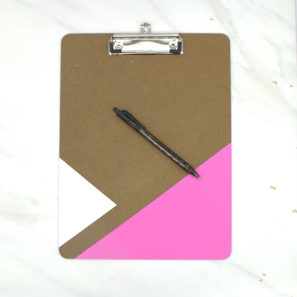 Triangle Painted Clipboard