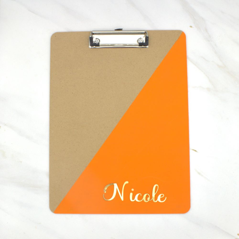 Diagonal Painted Clipboard