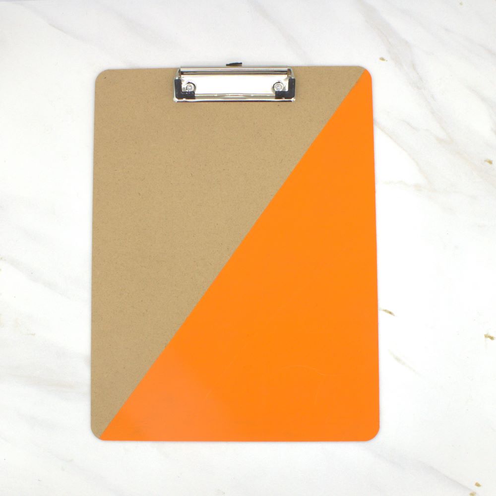 Diagonal Painted Clipboard