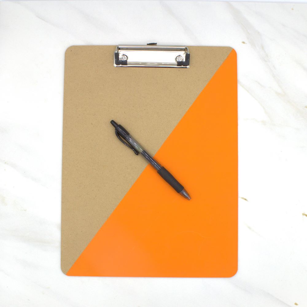 Diagonal Painted Clipboard