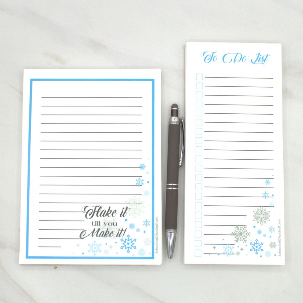 Snowflakes Notepad Set