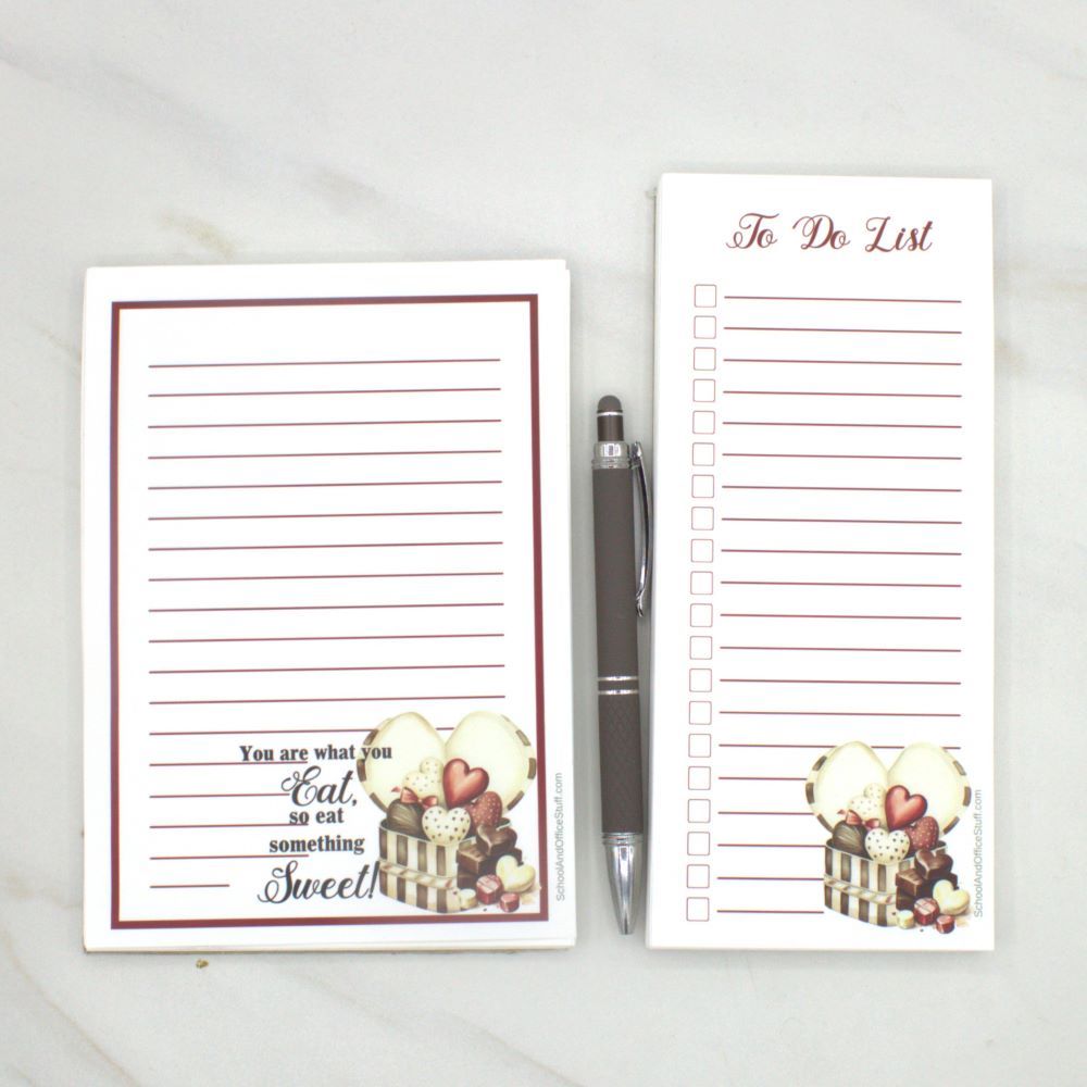 Chocolate Candy Notepad Set