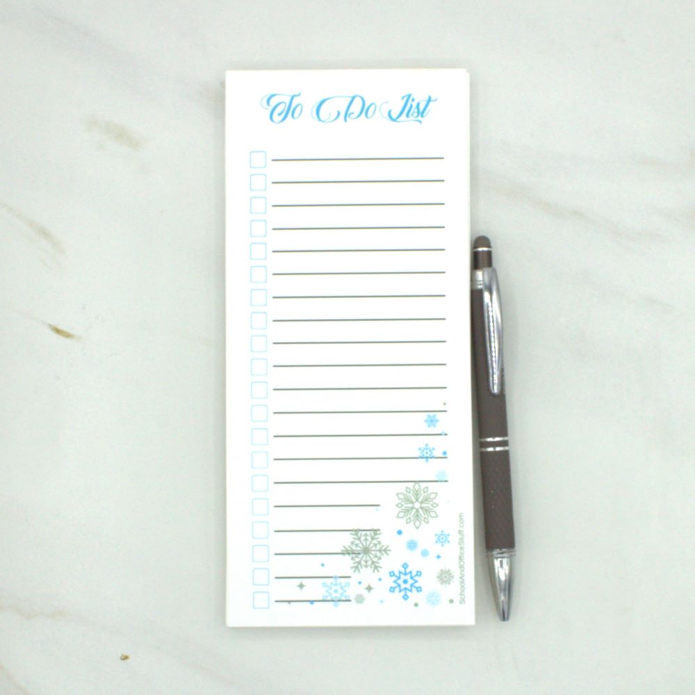 Snowflakes List Pad