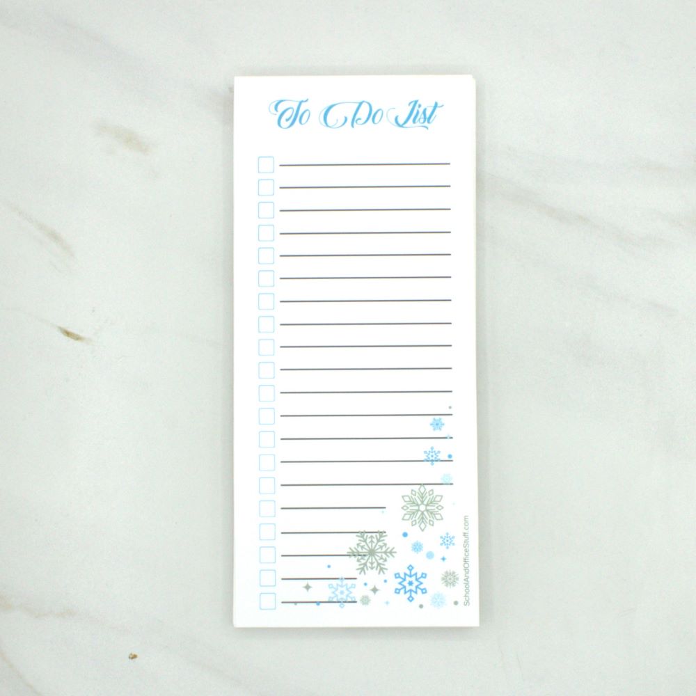 Snowflakes List Pad