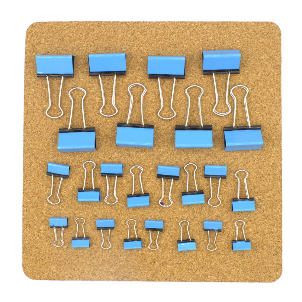 Powder Blue Binder Clips