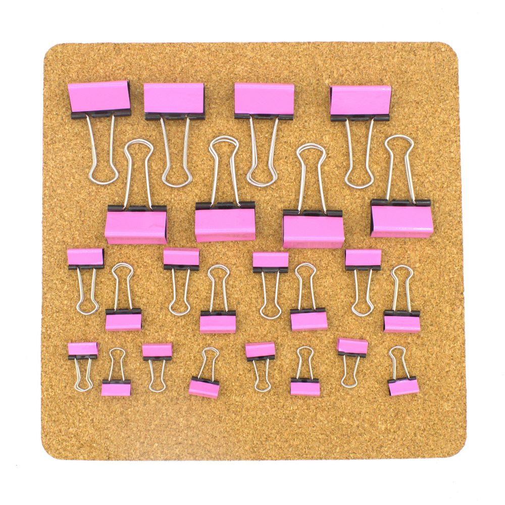 Pink Binder Clips