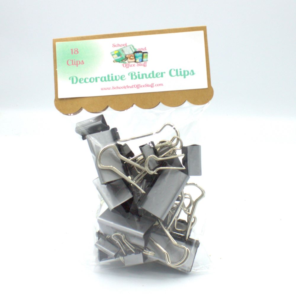 Silver Matte Binder Clips