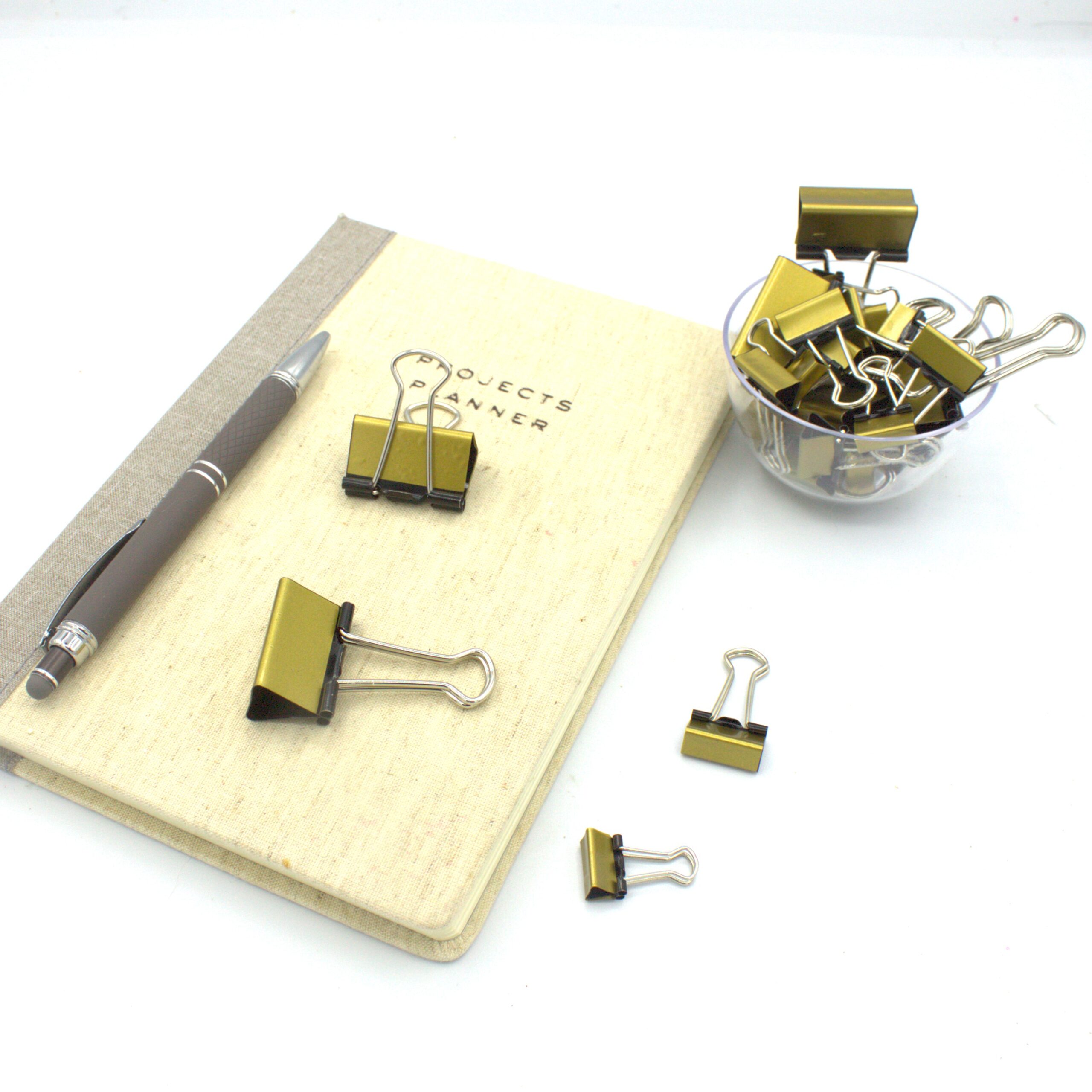 Gold Binder Clips (Matte)