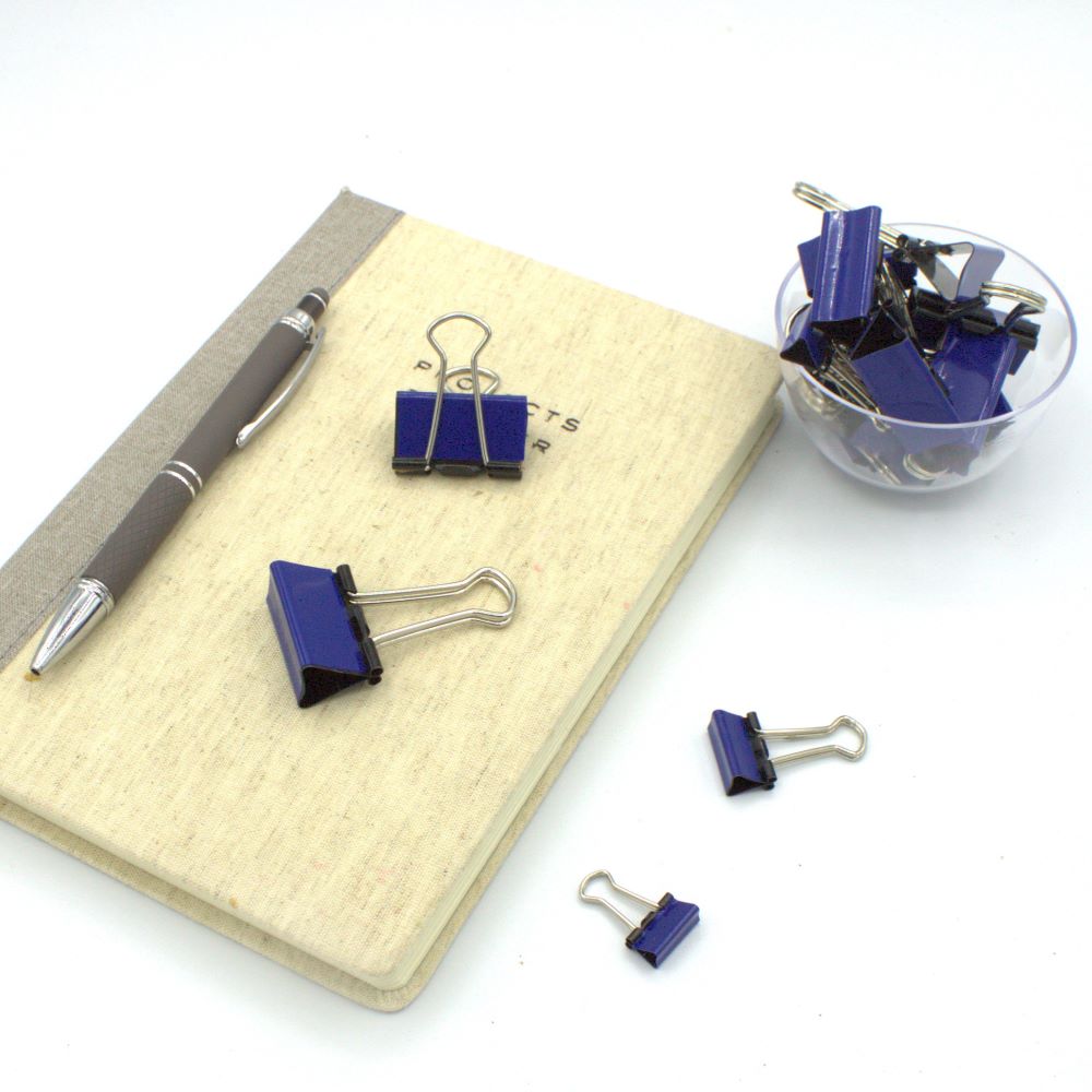 Navy Blue Binder Clips