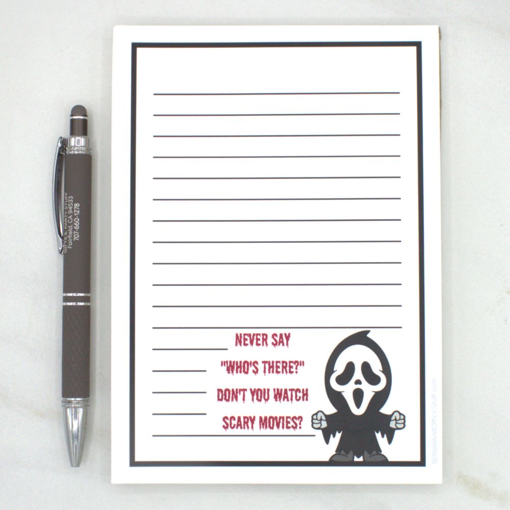 Horror Movie Villain Notepads, Ghostface