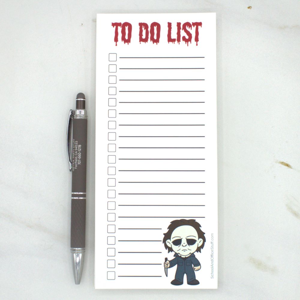 Horror Movie Villain List Pads, Michael Myers