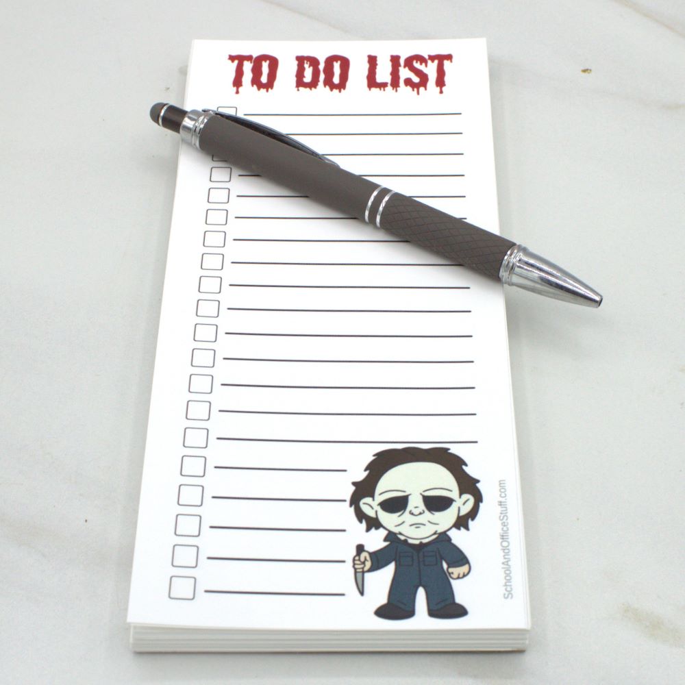 Horror Movie Villain List Pads, Michael Myers