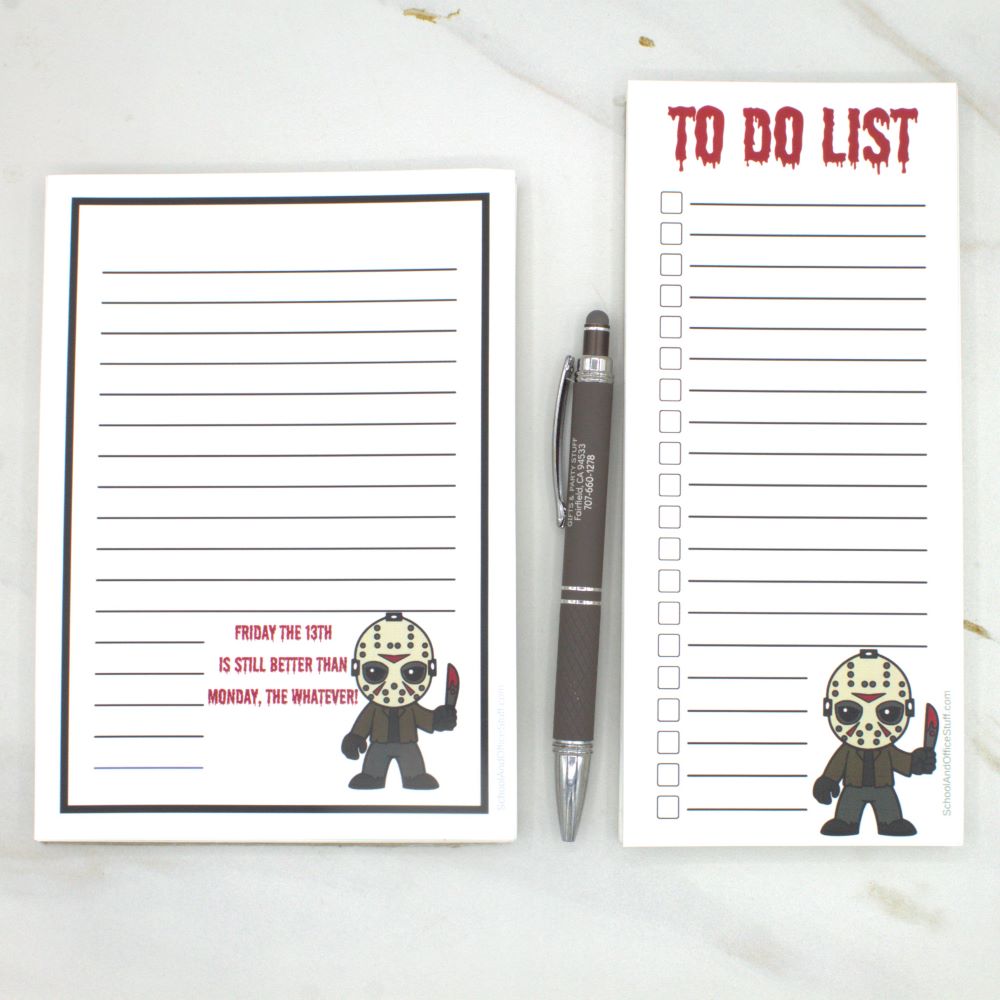 Horror Movie Villain Notepad Set, Jason Voorhees