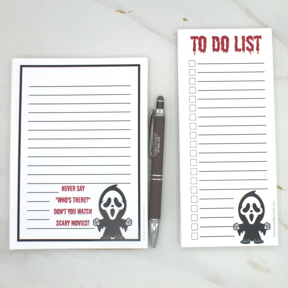 Horror Movie Villain Notepad Set, Ghostface