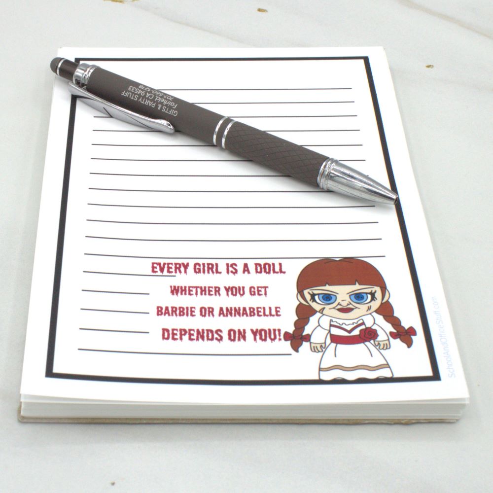 Horror Movie Villain Notepads, Annabelle