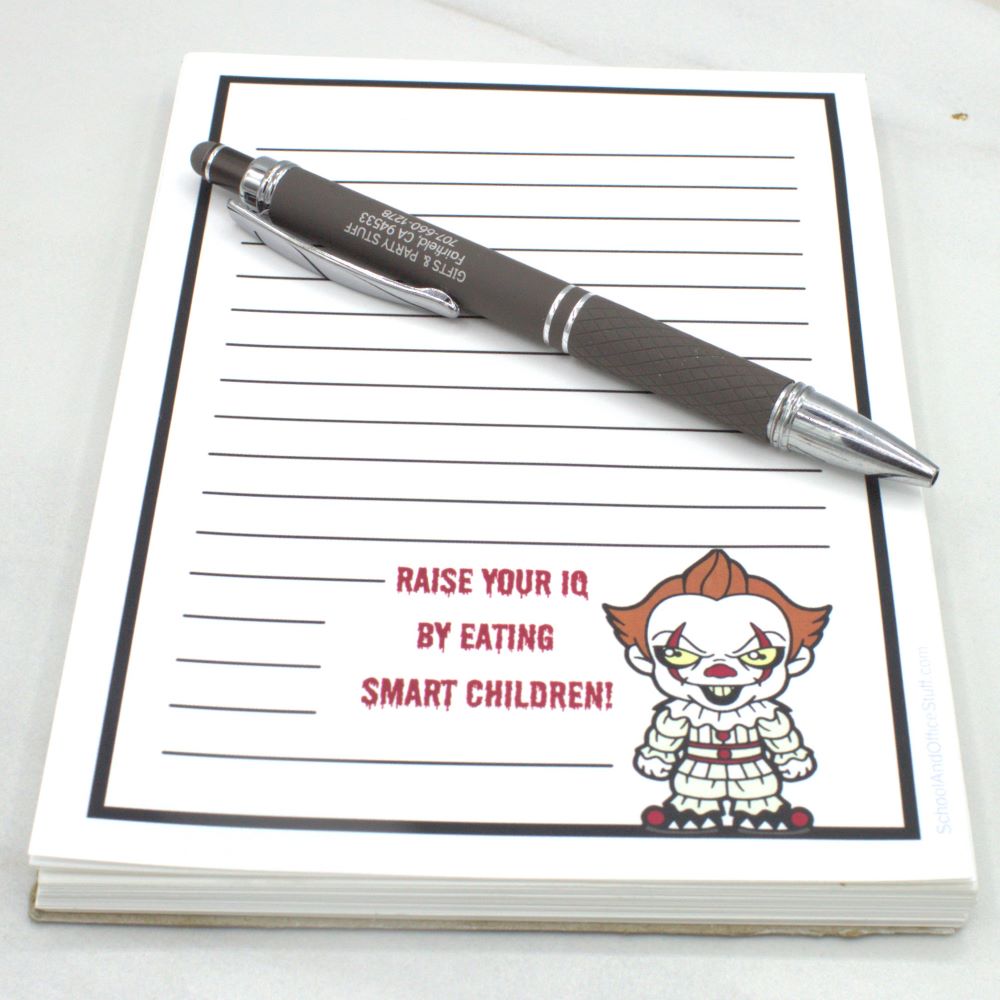 Horror Movie Villain Notepad, Pennywise