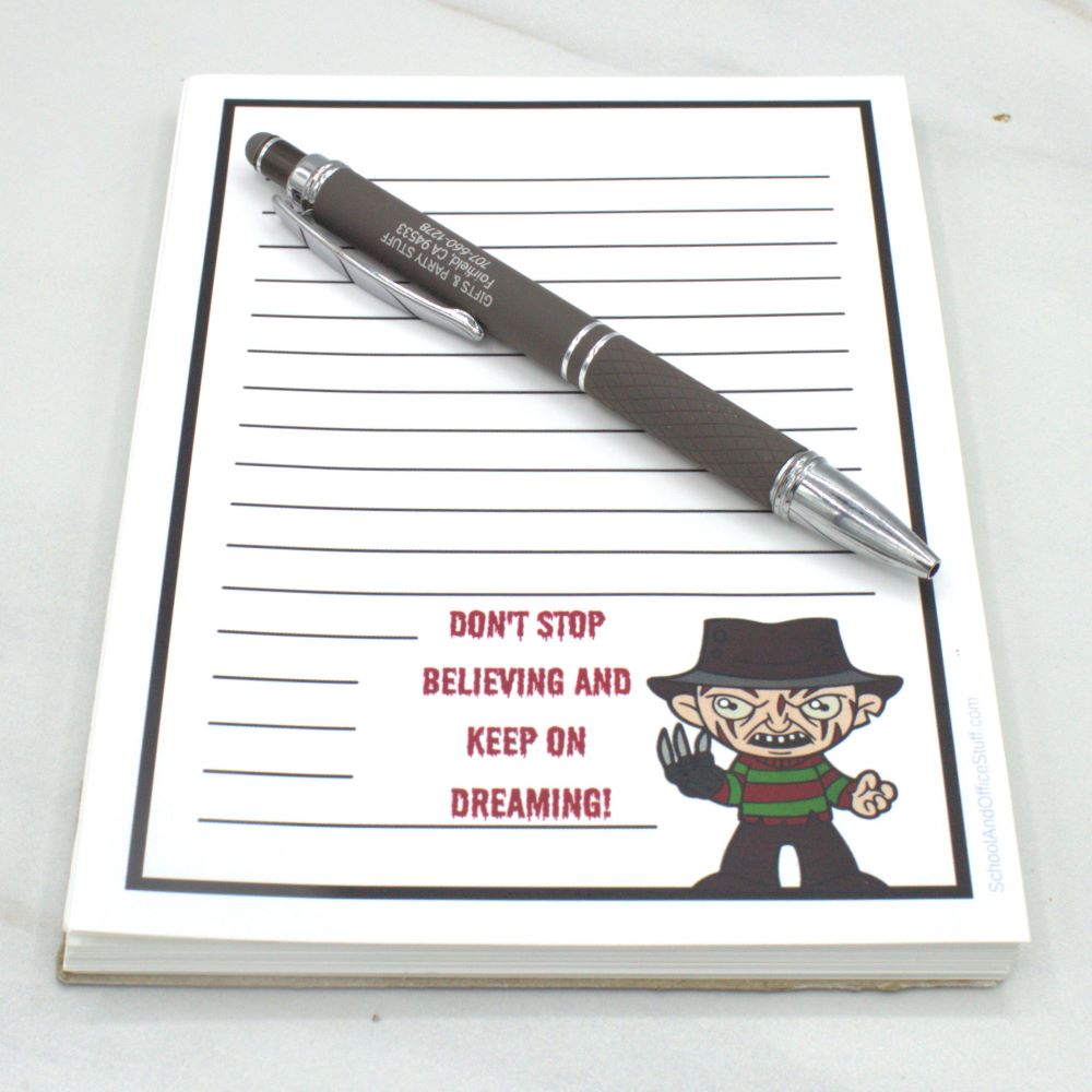 Horror Movie Villain Notepads, Freddy Krueger