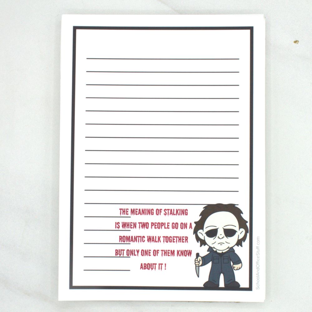 Horror Movie Villain Notepad, Michael Myers