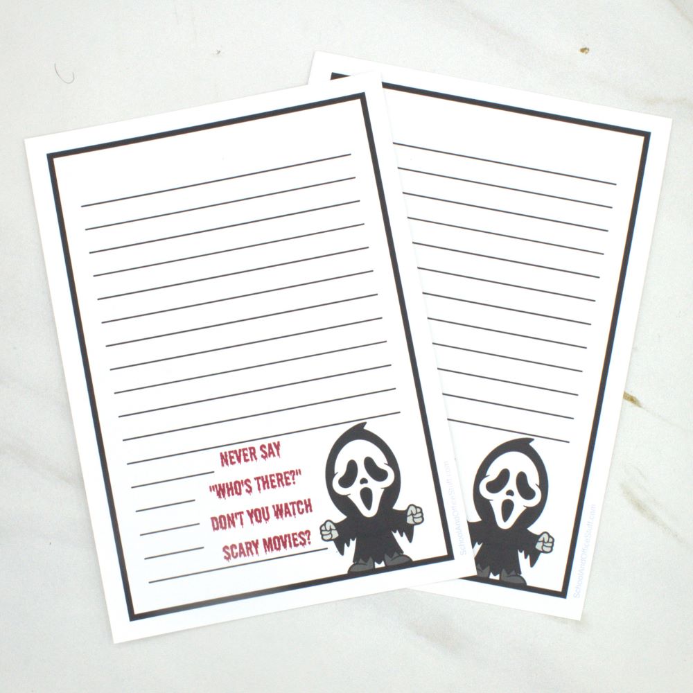 Horror Movie Villian Notepads, Ghostface