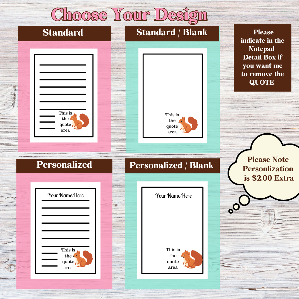 Notepad Option Chart