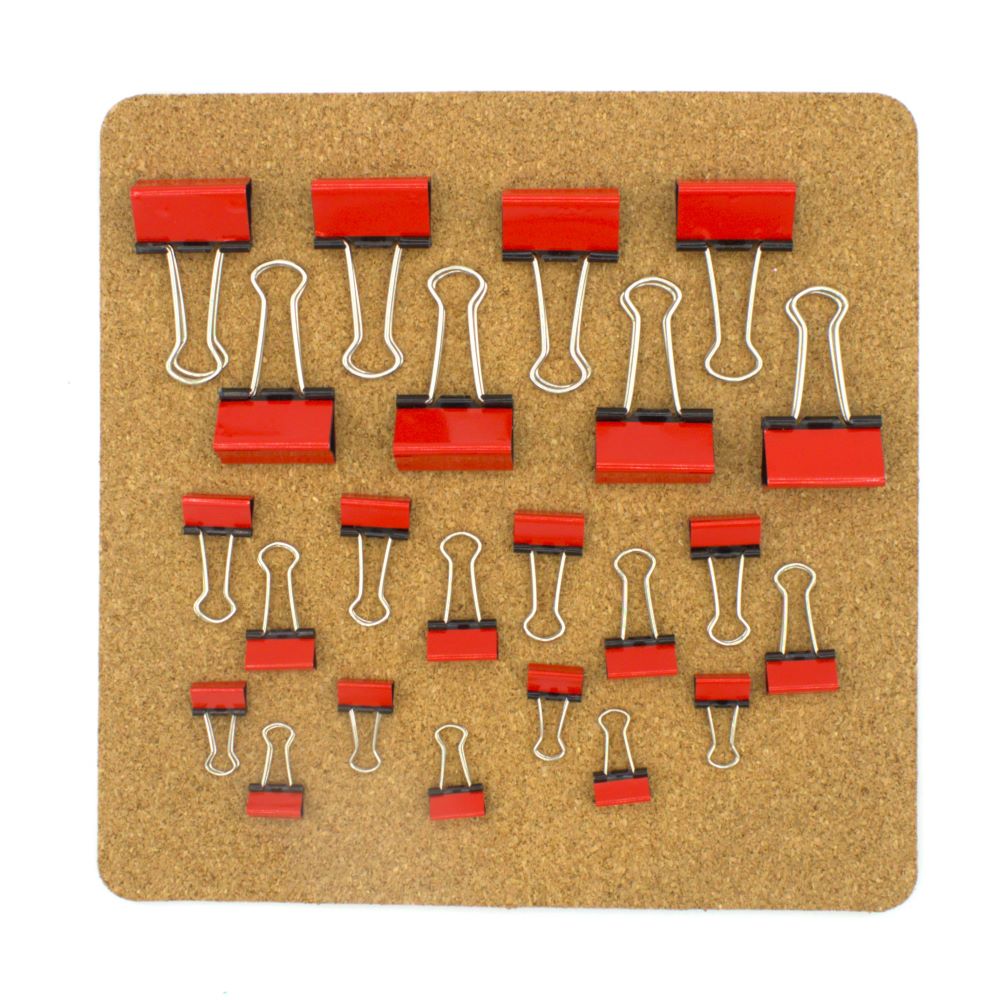 Red Binder Clips