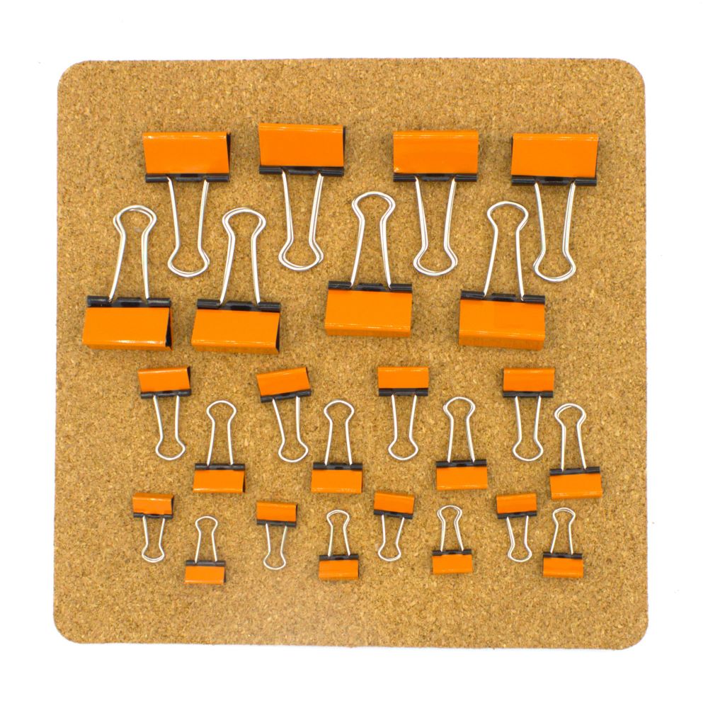 Orange Binder Clips