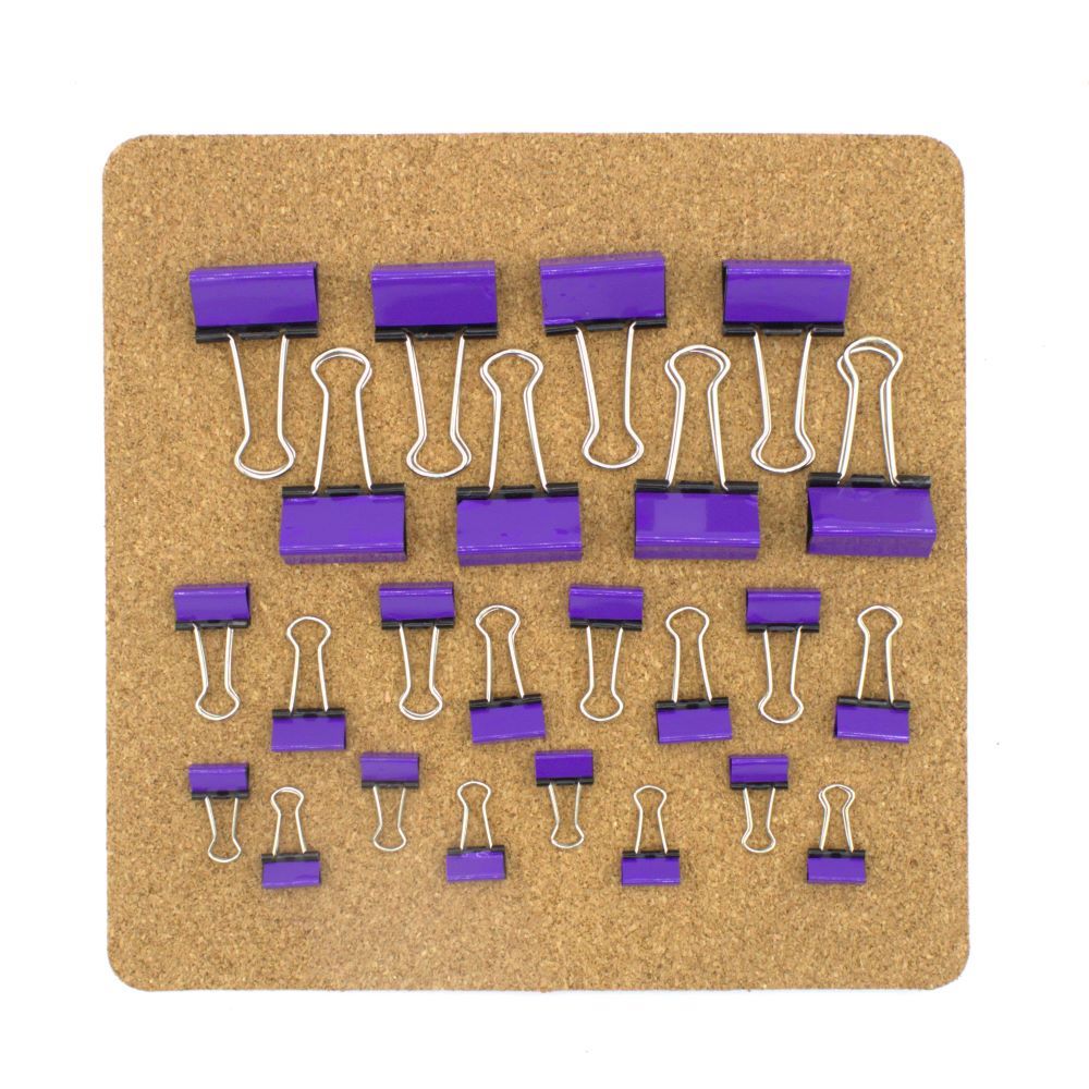 Purple Binder Clips