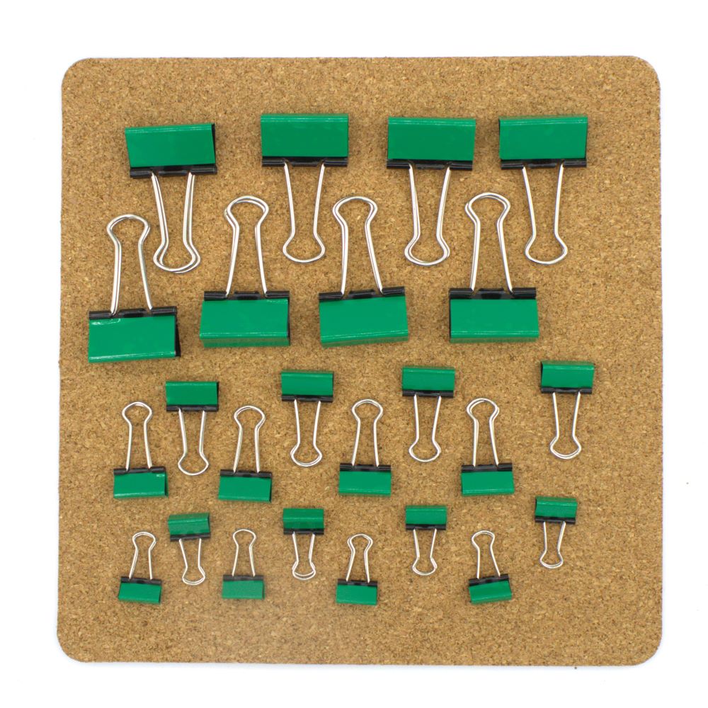 Green Binder Clips