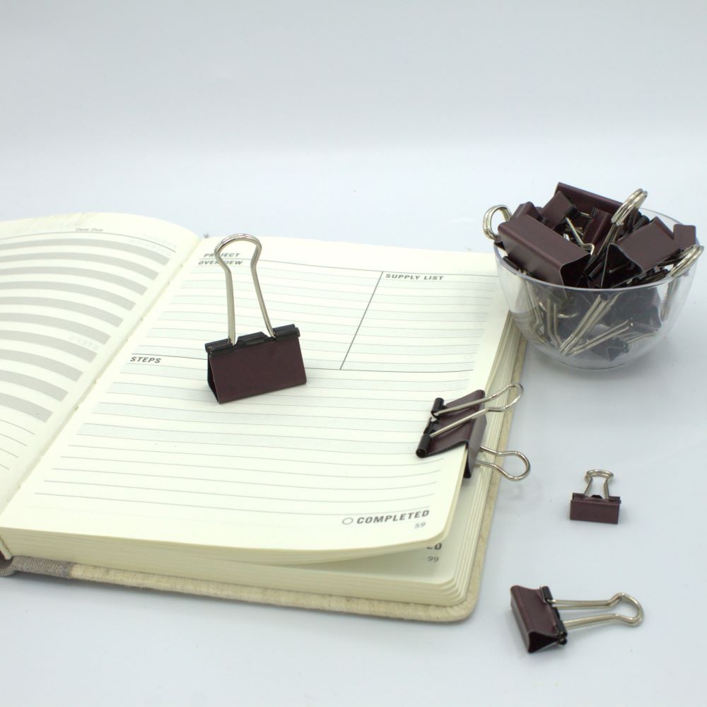 Brown Binder Clips