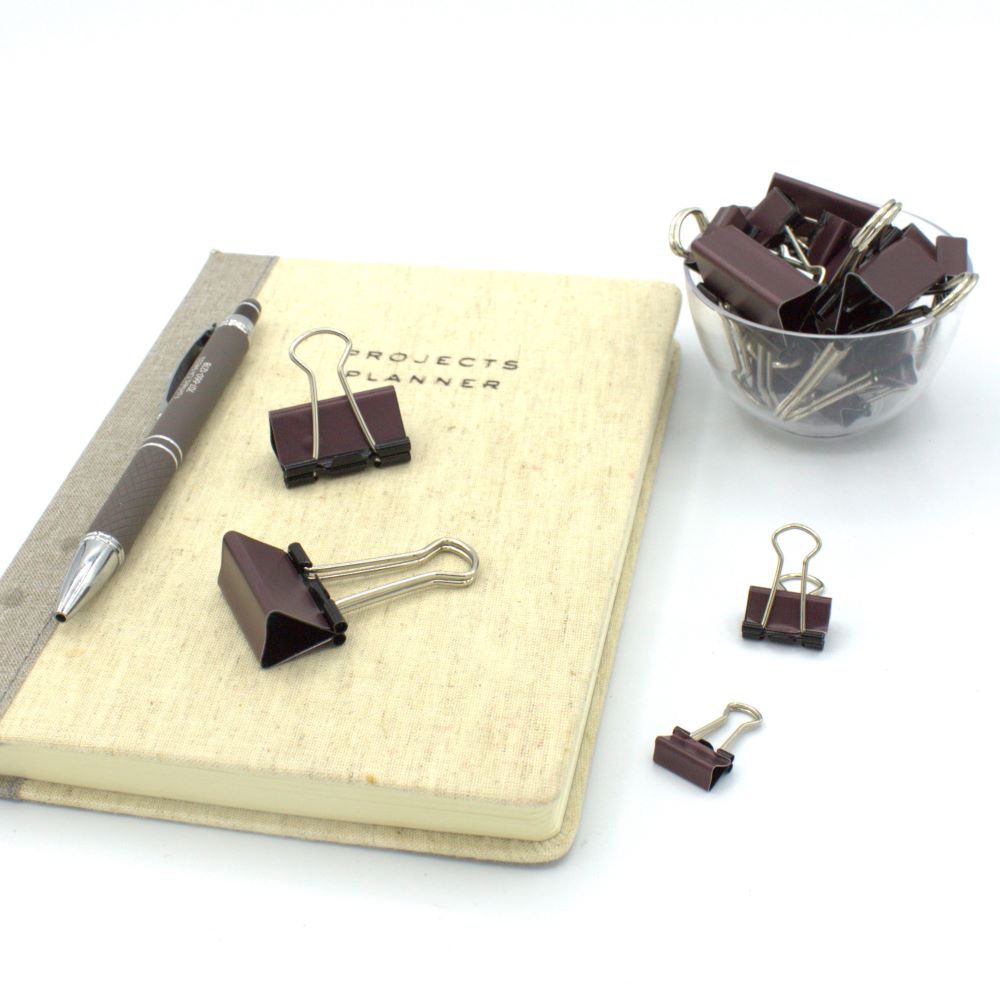 Brown Binder Clips